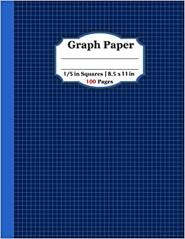 okumak Graph Paper Notebook: 5 Squares per inch | Graphing Notebook | Graph Composition Book | Quad Ruled Notebook | Science &amp; Math Notebook | For Student &amp; ... | 100 Pages (5 squares per inch graph paper)