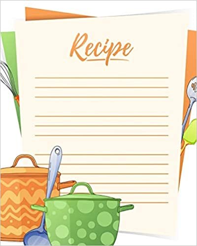 okumak Recipe: Cute Colorful Cover Design Recipe Book Planner Journal Notebook Organizer Gift | Favorite Family Serving Ingredients Preparation Bake Time ... Kitchen Notes Ideas | 8x10 120 White Pages