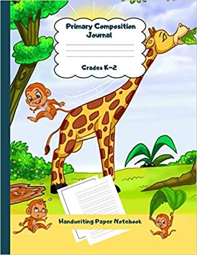okumak Primary Composition Journal Grades K-2 Handwriting Paper Notebook: Giraffe Theme Dashed Mid Line School Exercise Book Plus Sketch Pages for Boys and ... Haddi Handwriting Practice Paper, Band 15)
