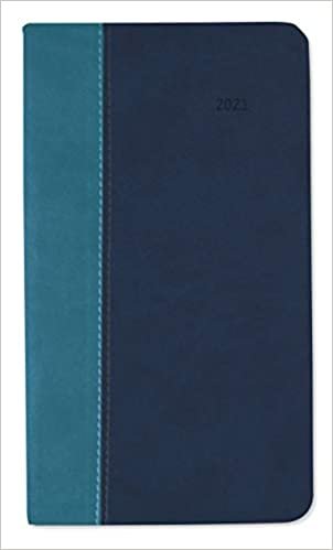 okumak Taschenkalender Premium Water türkis-blau 2021 - Büro-Kalender 9x15,6 cm - 1 Woche 2 Seiten - 128 Seiten - mit weichem Tucson-Einband - Alpha Edition