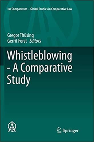 okumak Whistleblowing - A Comparative Study (Ius Comparatum - Global Studies in Comparative Law)