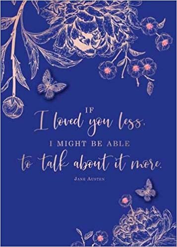 okumak Jane Austen If I Loved You Less Embellished Card (Jane Austen Card)