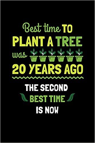 okumak Best Time To Plant A Tree Was 20 Years Ago The Second Best Time Is Now: Blank Paper Sketch Book - Artist Sketch Pad Journal for Sketching, Doodling, Drawing, Painting or Writing