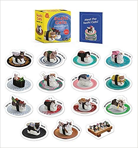 okumak Sushi Cats Magnet Set: They&#39;re Magical! (RP Minis)