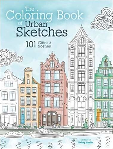 okumak The Coloring Book of Urban Sketches : 101 Cities and Scenes