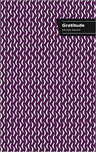 Gratitude Lifestyle Journal, Creative Write-in Notebook, Dotted Lines, Wide Ruled, Size (A5) 6 x 9, (Purple-White)
