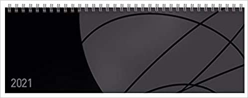 okumak Tischquerkalender Professional Colourlux schwarz 2021: 1 Woche 2 Seiten; Bürokalender mit nützlichen Zusatzinformationen; Format: 29,8 x 10,5 cm