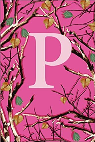 okumak P: Letter P Monogram Initials Girls Womens Pink Camo Camouflage Notebook &amp; Journal
