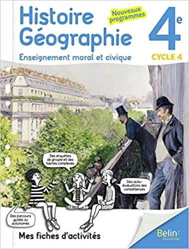 okumak Histoire Géographie EMC 4e 2017 Mes fiches d&#39;activités