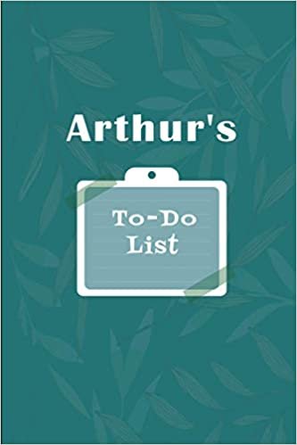 okumak Arthur&#39;s To˗Do list: Checklist Notebook | Daily Planner Undated Time Management Notebook
