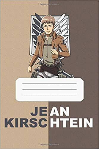 okumak Jean Kirschtein: Attack On Titan, Jean, 112 Lined Pages, 6 x 9 in, Anime Notebook Diamond