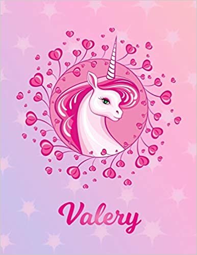 okumak Valery: Unicorn Sheet Music Note Manuscript Notebook Paper | Magical Horse Personalized Letter V Initial Custom First Name Cover | Musician Composer ... Notepad Notation Guide | Compose Write Songs
