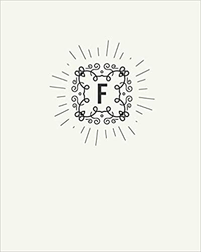okumak F: 110 Dot-Grid Pages | Monogram Journal and Notebook with a Light Background and Classic Line Design | Personalized Initial Letter Journal | Monogramed Composition Notebook
