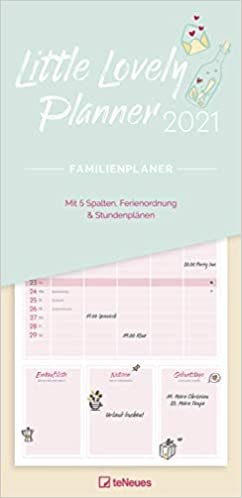 okumak Little Lovely Planner 2021 Familienplaner - Familien-Timer - Termin-Planer - Kinder-Kalender - Familien-Kalender - 22x45