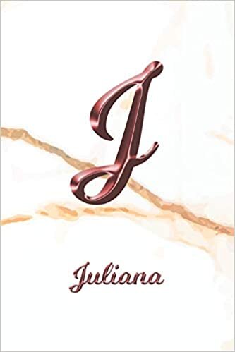 okumak Juliana: Journal Diary | Personalized First Name Personal Writing | Letter J White Marble Rose Gold Pink Effect Cover | Daily Diaries for Journalists ... Taking | Write about your Life &amp; Interests