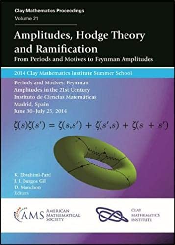 okumak Amplitudes, Hodge Theory and Ramification: From Periods an Motives to Feynman Amplitudes: 2014 Clay Mathematics Institute Summer School Periods and ... 2014 (Clay Mathematics Proceedings, Band 21)