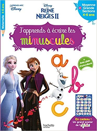 okumak Disney - Reine des Neiges 2 - J&#39;apprends à écrire les minuscules MS - GS (4-6 ans)