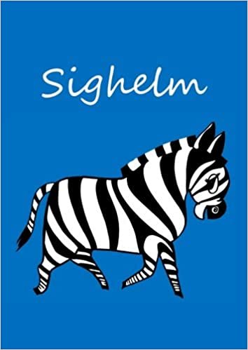 okumak Sighelm: individualisiertes Malbuch / Notizbuch / Tagebuch - Zebra - A4 - blanko
