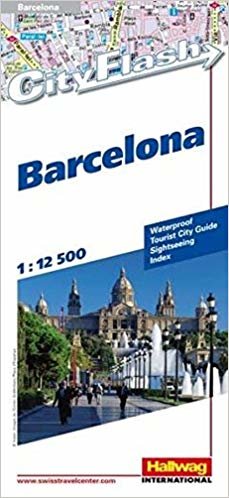 okumak Barcelona CityFlash hallwag r/v (r) wp (City Flash Maps)