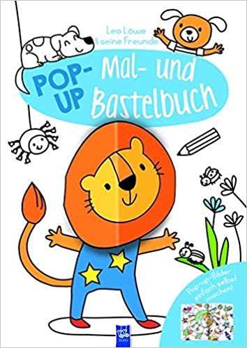 okumak Pop-Up Mal-u. Bastelbuch Löwe: Pop-up-Bilder einfach selbst machen!