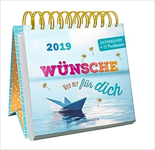 okumak Wünsche - Von mir für dich 2019: Wochenkalender + 12 Postkarten