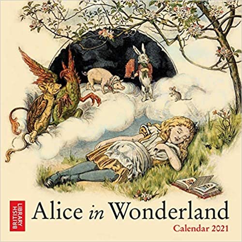 okumak British Library - Alice in Wonderland Mini Wall calendar 202 (Mini Calendar)