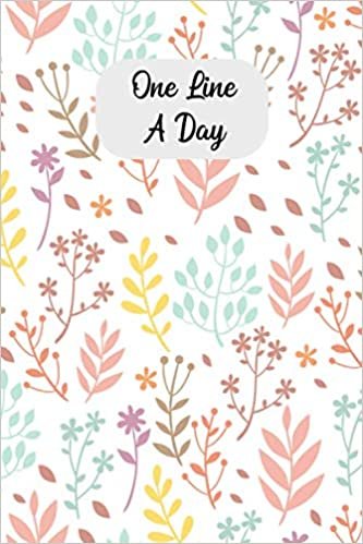 okumak One Line a Day Journal: Five Years Of Memories| Daily Record of Baby&#39;s First Year| Journal for Dad and Mom| Floral Cover Design