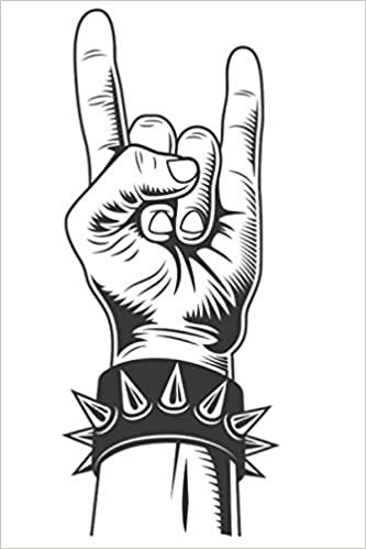 okumak Let&#39;s Rock Teufelsgruß Pommesgabel Metalhand &amp; Roll Rocker: DIN A5 Doted Gepunktet 120 Seiten / 60 Blätter Notizbuch Notizheft Notiz-Block Rock N &#39;Roll Motive &amp; Heavy Metal Geschenke