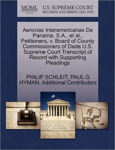 okumak Aerovias Interamericanas De Panama, S.A., et al., Petitioners, v. Board of County Commissioners of Dade U.S. Supreme Court Transcript of Record with Supporting Pleadings
