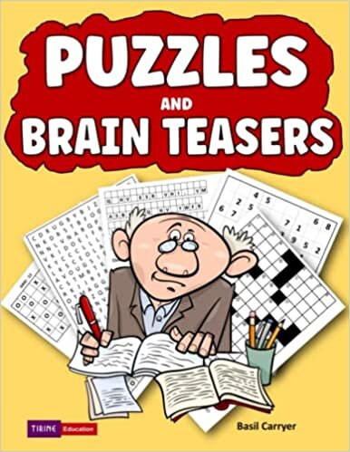 Puzzles and Brain Teasers: A Large Print Collection of Crosswords, Word Searches, Scrambled Words, Cryptograms, Sudoku and More for Adults