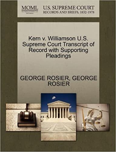 okumak Kern v. Williamson U.S. Supreme Court Transcript of Record with Supporting Pleadings