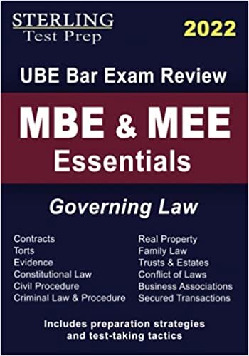 okumak MBE &amp; MEE Essentials Governing Law: UBE Bar Exam Review by Sterling Test Prep
