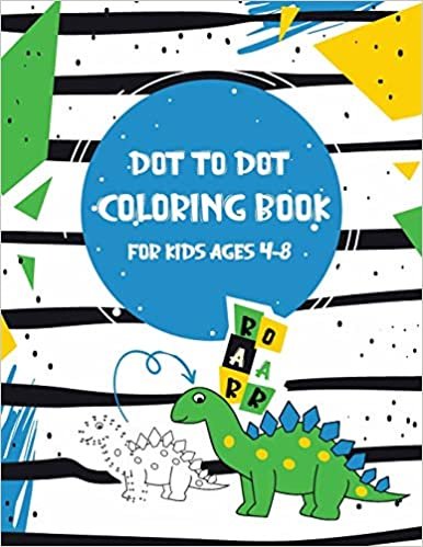 okumak Dot to Dot Coloring Book for Kids Ages 4-8: 8x11 inch coloring book with 83 preprinted pages for children | Connect dots | Drawing and coloring