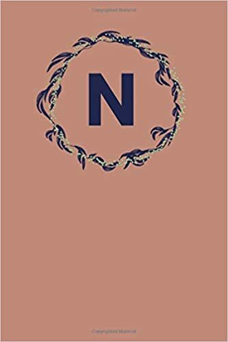 okumak N: Beautiful Initial Letter N Lined Journal (Floral Monogram, Band 1)