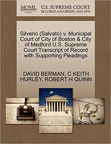 okumak Silverio (Salvato) v. Municipal Court of City of Boston &amp; City of Medford U.S. Supreme Court Transcript of Record with Supporting Pleadings