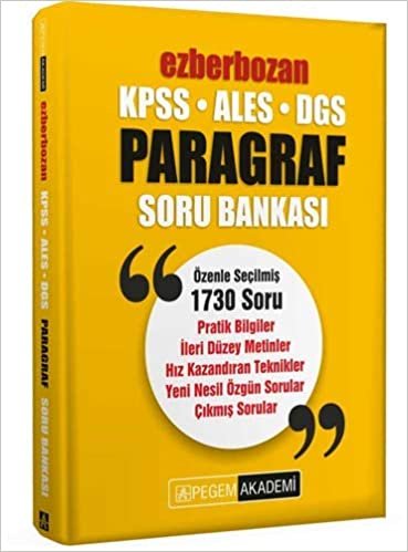 okumak 2020 KPSS ALES DGS Ezberbozan Paragraf Soru Bankası