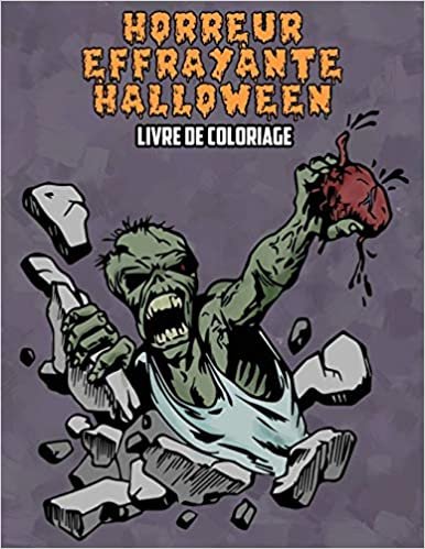okumak Horreur Effrayante Halloween Livre de Coloriage