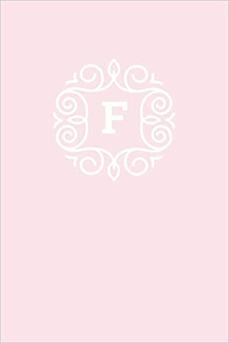 okumak F: 110 College-Ruled Pages (6 x 9) | Monogram Journal and Notebook with a Light Pink Background and Simple Vintage Elegant Design | Personalized ... Journal | Monogramed Composition Notebook