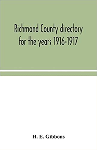 okumak Richmond County directory for the years 1916-1917