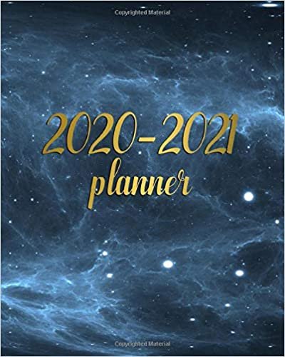 okumak 2020-2021 Planner: Gorgeous Night Sky Two Year Weekly Daily Organizer &amp; Schedule Agenda | Pretty Bright Stars 2 Year Calendar with To-Do’s, U.S. Holidays, Inspirational Quotes, Vision Board &amp; Notes