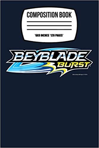 okumak Composition Notebook: Beyblade Burst Dark Logo 120 Wide Lined Pages - 6&quot; x 9&quot; - Planner, Journal, College Ruled Notebook, Diary for Women, Men, s, and Children