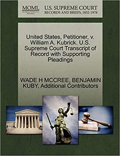 okumak United States, Petitioner, v. William A. Kubrick. U.S. Supreme Court Transcript of Record with Supporting Pleadings