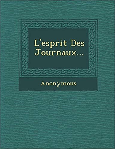 okumak L&#39;Esprit Des Journaux...