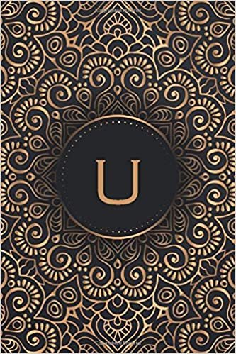 okumak U: Monogrammed Medium Size Notebook with Lined Interior, Page Number and Date Ideal for Taking Notes, Journal, Diary, Daily Planner (Monogrammed Notebooks, Band 21)