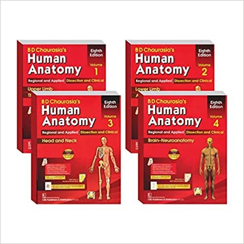 مجموعة الصوت B D Chaurasia's Human Anatomy 4 (المجلد 1 إلى 4)