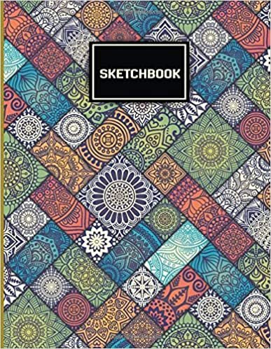 okumak SketchBook: Beautiful Mandala Blank Drawing Book  |  Blank Pages with White Paper. | An Artist Sketchbook:Notebook and Sketchbook to Draw and ... (8.5 x 11 Large Size) (Mandala SketchBook)