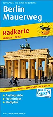 okumak Berlin Mauerweg  1:60 000: Radkarte mit Ausflugszielen &amp; Freizeittipps und Stadtplan sowie S- und U-Netz