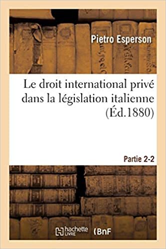 okumak Esperson-P: Droit International Priv Dans La L gislation Ita (Sciences Sociales)