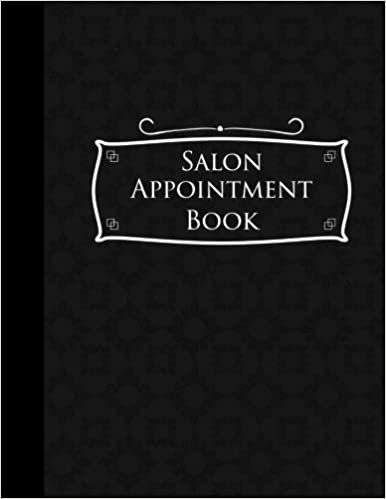 okumak Salon Appointment Book: 4 Columns Appointment Log Book, Appointment Time Planner, Hourly Appointment Calendar, Black Cover: Volume 11