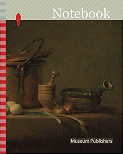 okumak Notebook: Still life with copper kettle, cheese and eggs, Jean-Baptiste-Siméon Chardin, c. 1730 - 1735